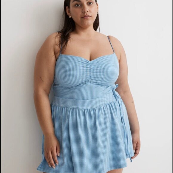 Madewell Flex Wrap Skort in Gingham XXL - Picture 4 of 15